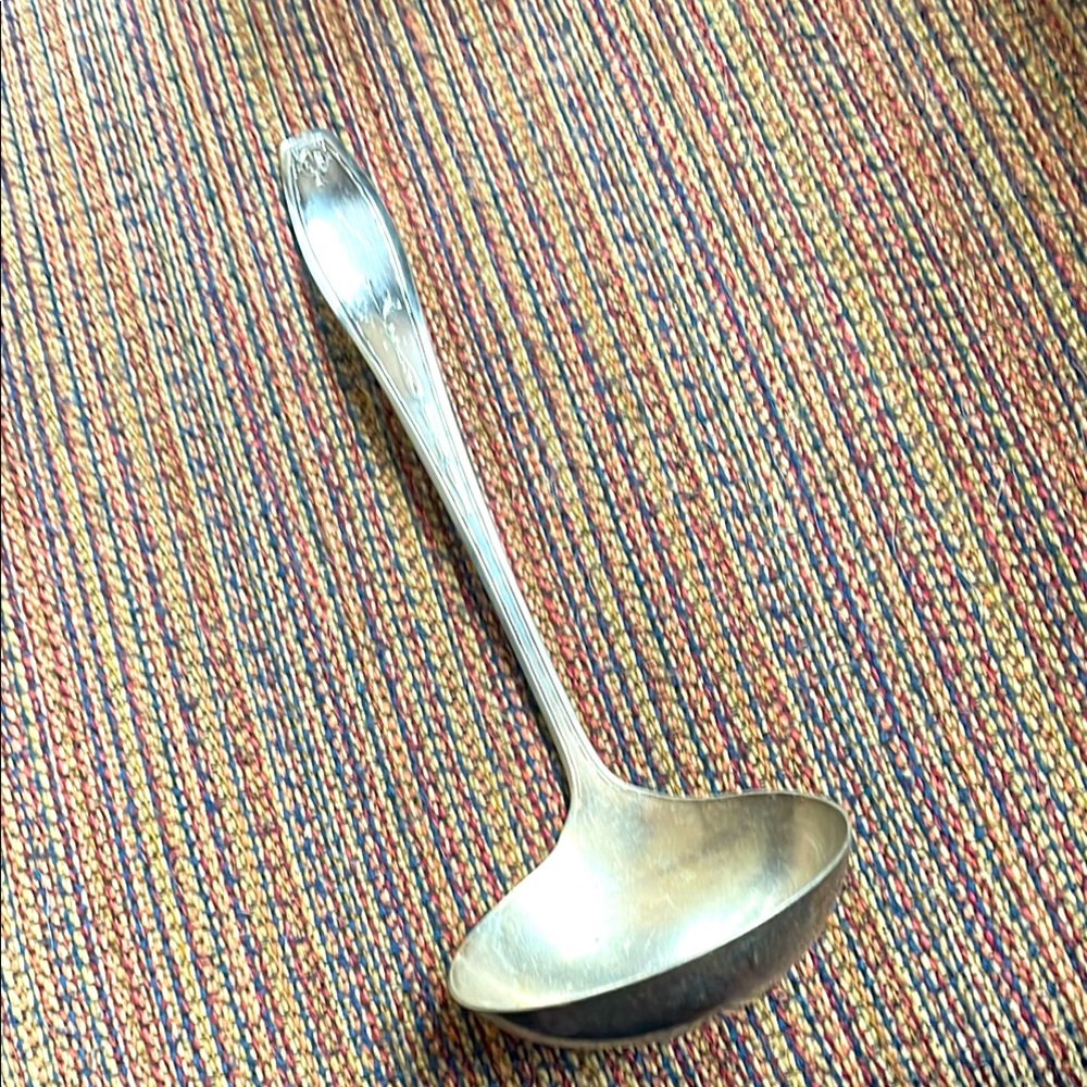 Wallingford vintage silver plate ladle